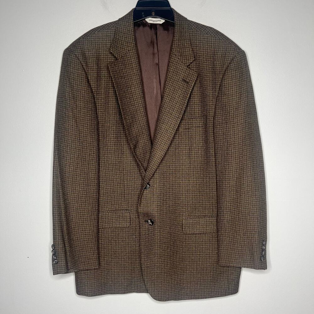 Pronto Uomo Men’s 48R Silk & Wool Sport Coat Blazer Jacket Italy Single Breasted